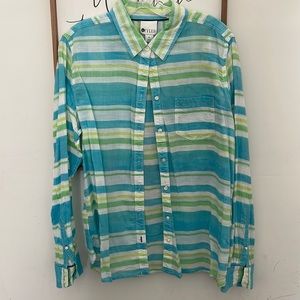 Womens Stylus long sleeve button up - size XL